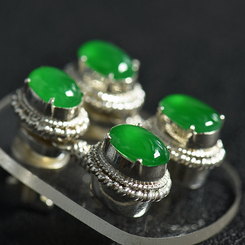 翡翠戒面-红掌柜