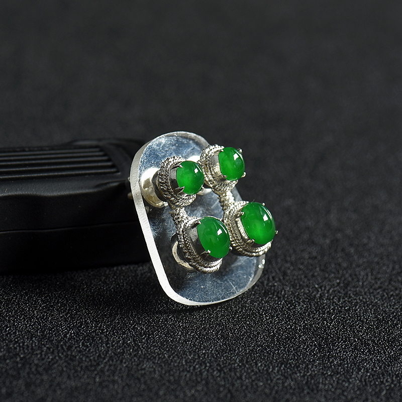 翡翠戒面-红掌柜