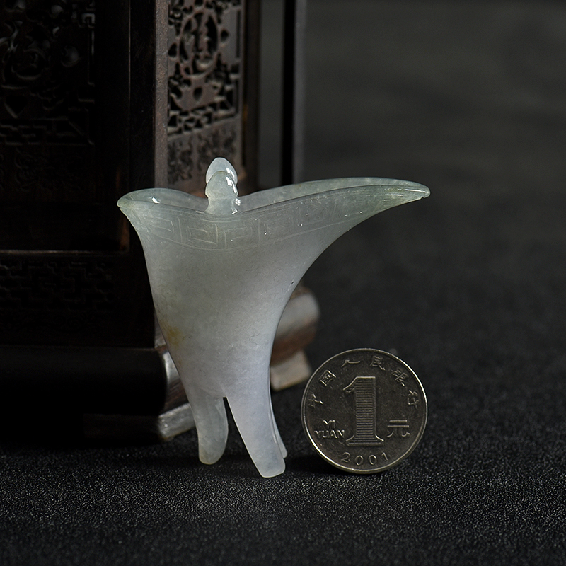 糯冰种翡翠酒香满尊-红掌柜