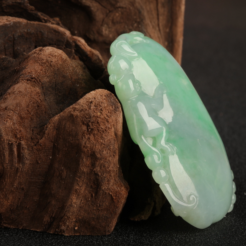 飘翠翡翠福瓜吊坠-红掌柜