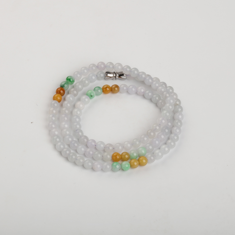 缅甸天然福禄寿翡翠项链-红掌柜