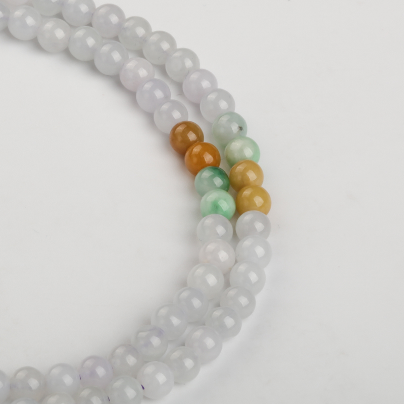 糯种福禄寿翡翠项链-红掌柜