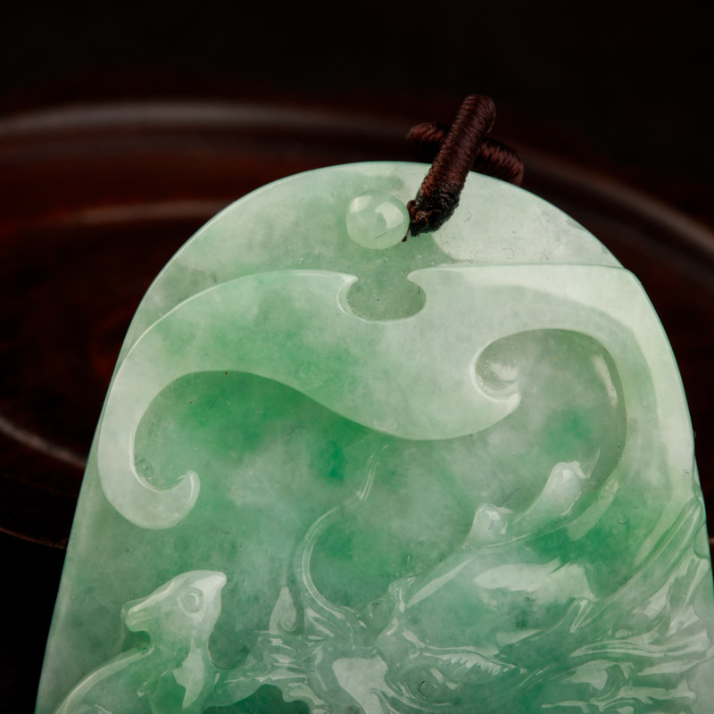 翡翠吊坠-红掌柜