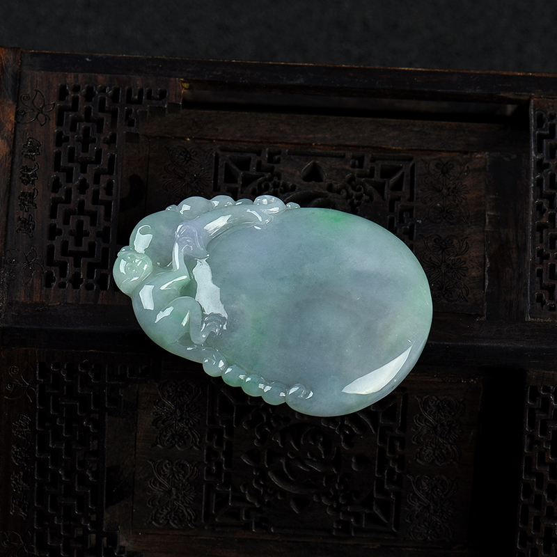 翡翠吊坠-红掌柜