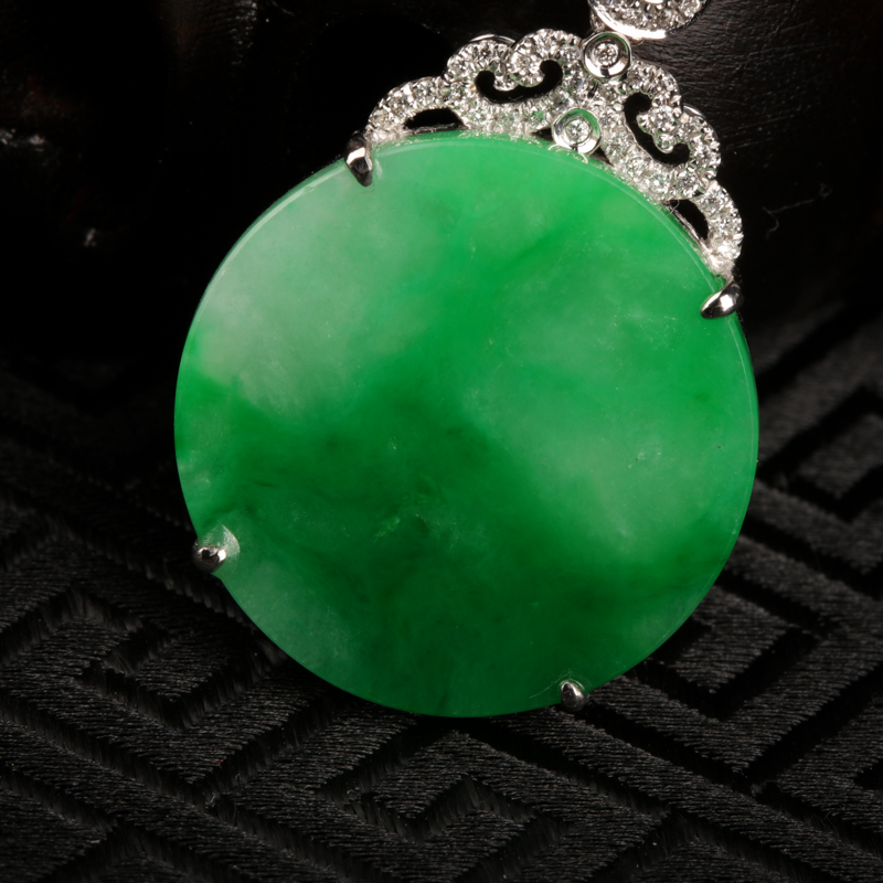 天然翡翠团圆吊坠-红掌柜