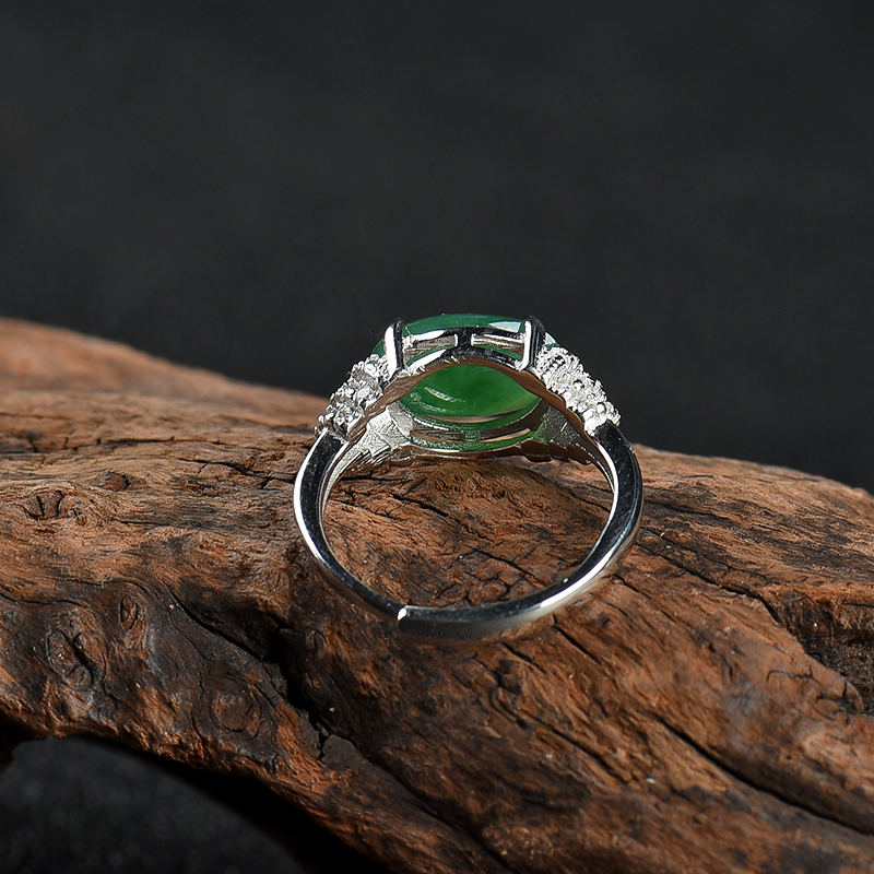 翡翠戒指-红掌柜