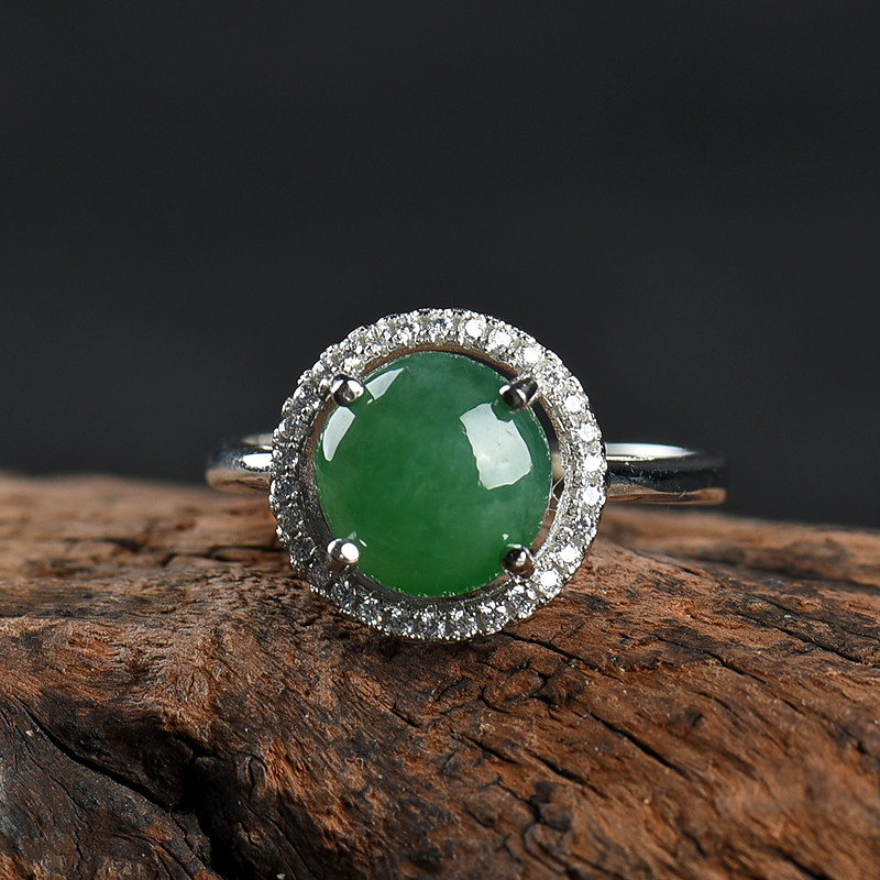 缅甸翡翠戒指-红掌柜