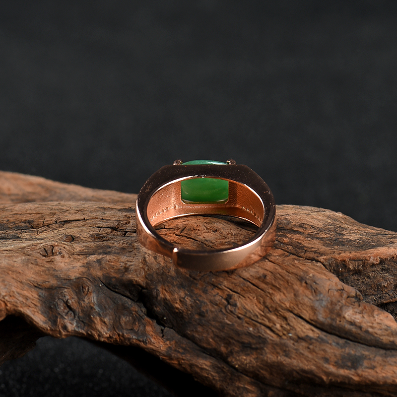 翡翠戒指-红掌柜