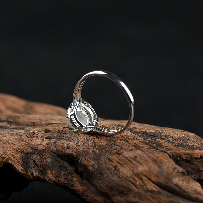 天然翡翠戒指-红掌柜