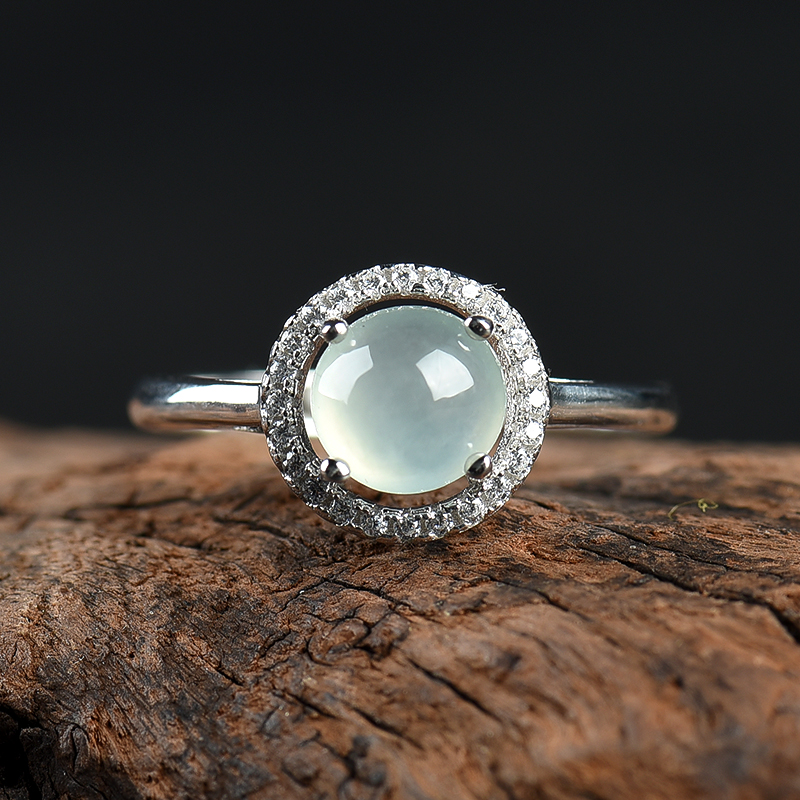 缅甸翡翠戒指-红掌柜