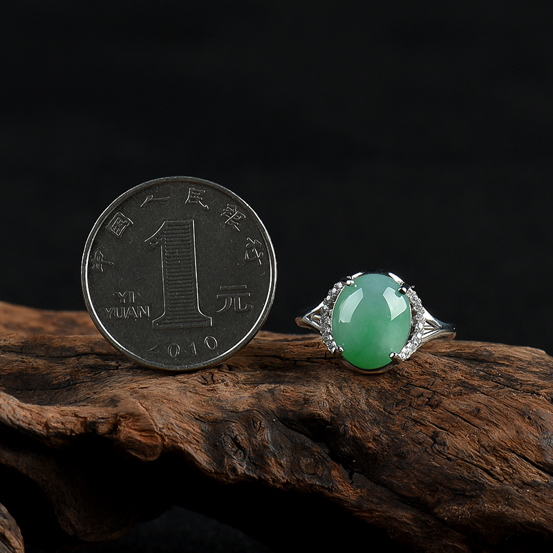 缅甸翡翠戒指-红掌柜