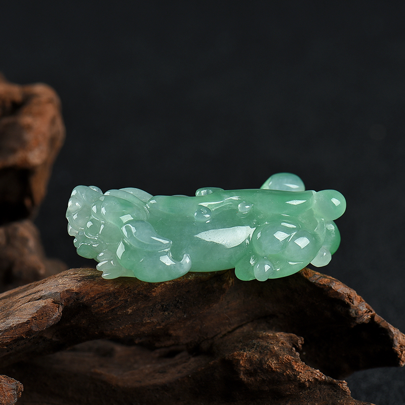 翡翠貔貅吊坠-红掌柜