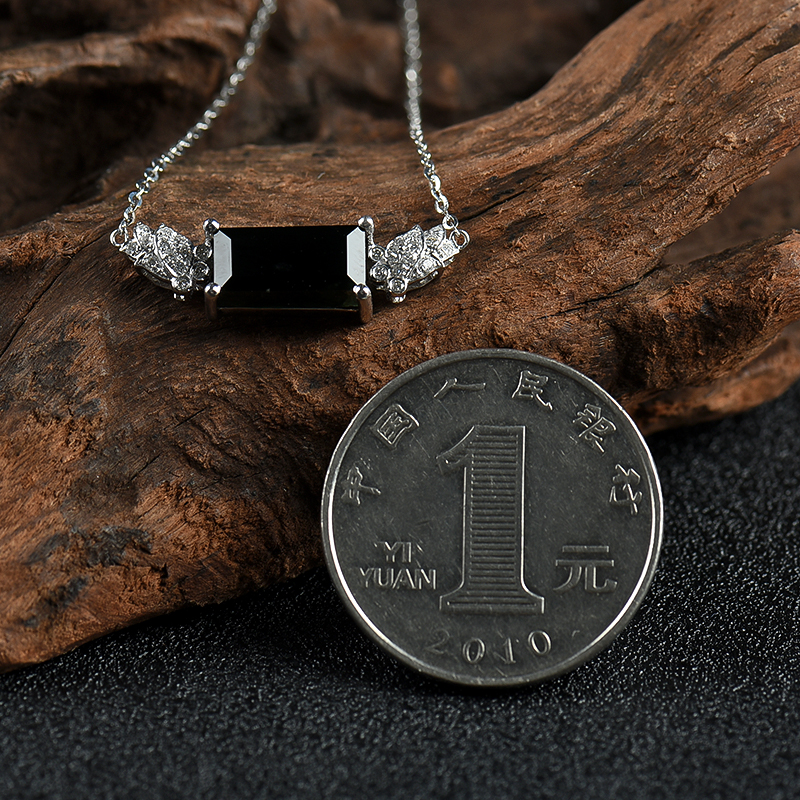 缅甸墨翠项链-红掌柜