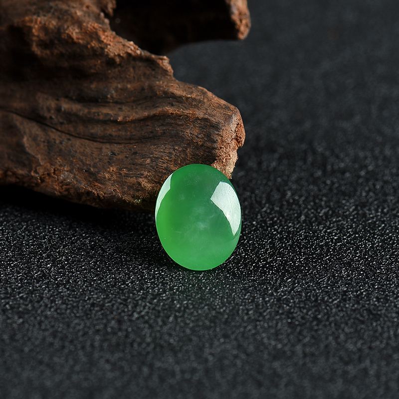 缅甸翡翠戒面-红掌柜