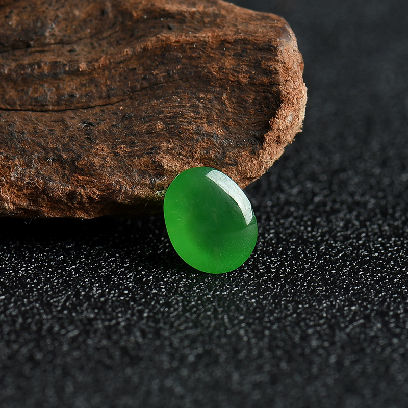 天然翡翠戒面-红掌柜