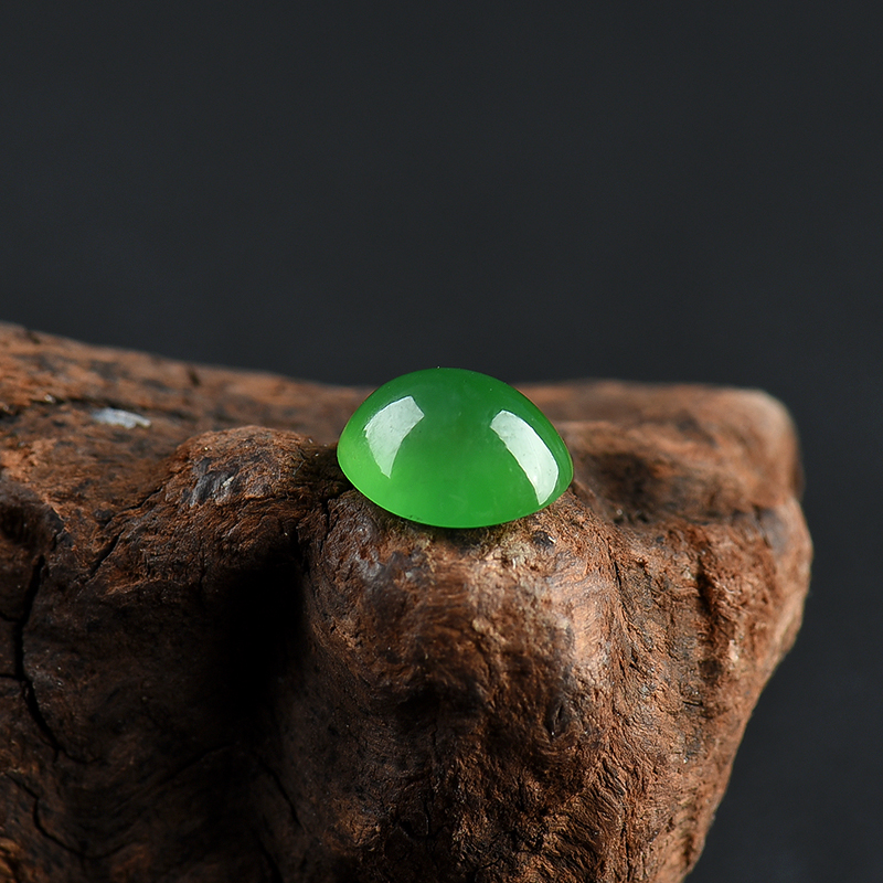 缅甸翡翠戒面-红掌柜