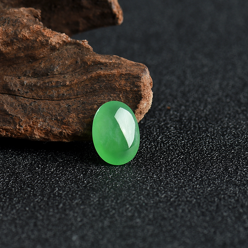 天然翡翠戒面-红掌柜