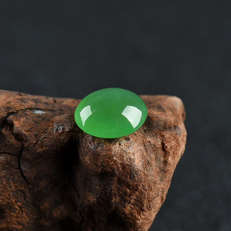 缅甸翡翠戒面-红掌柜