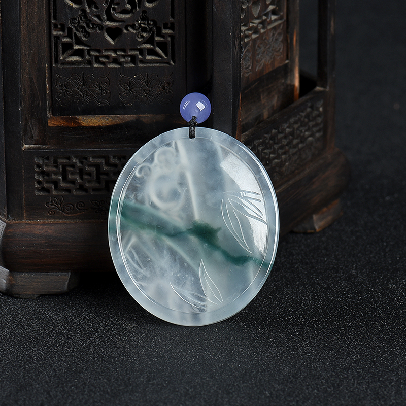 翡翠封侯高升吊坠-红掌柜