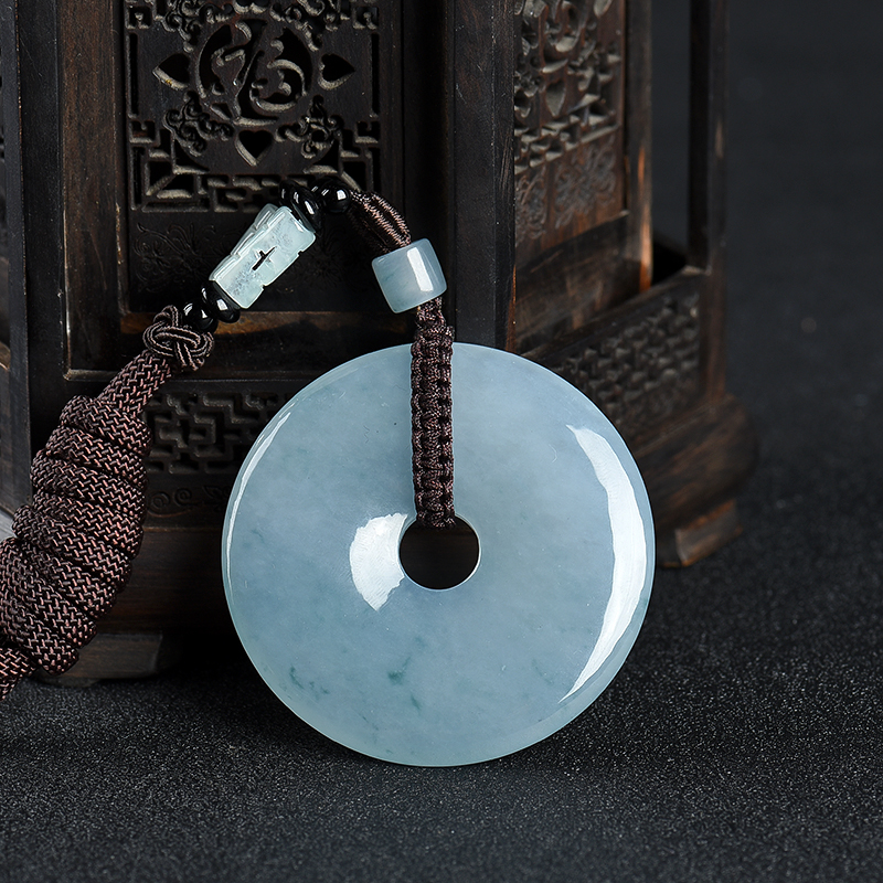 翡翠平安扣吊坠-红掌柜