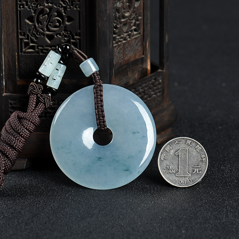 翡翠平安扣吊坠-红掌柜