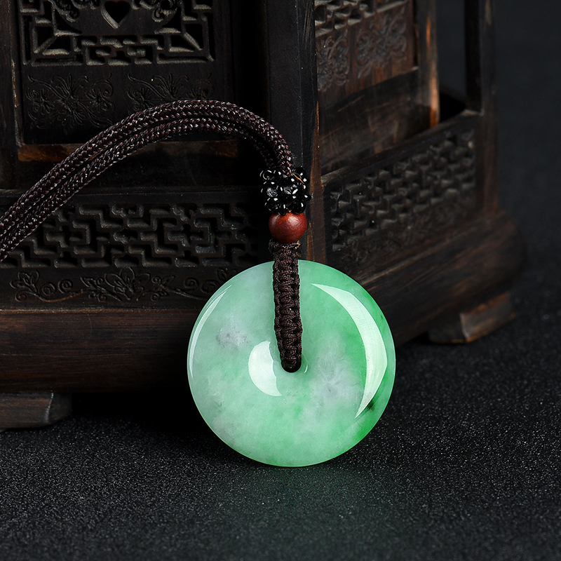 翡翠平安扣吊坠-红掌柜