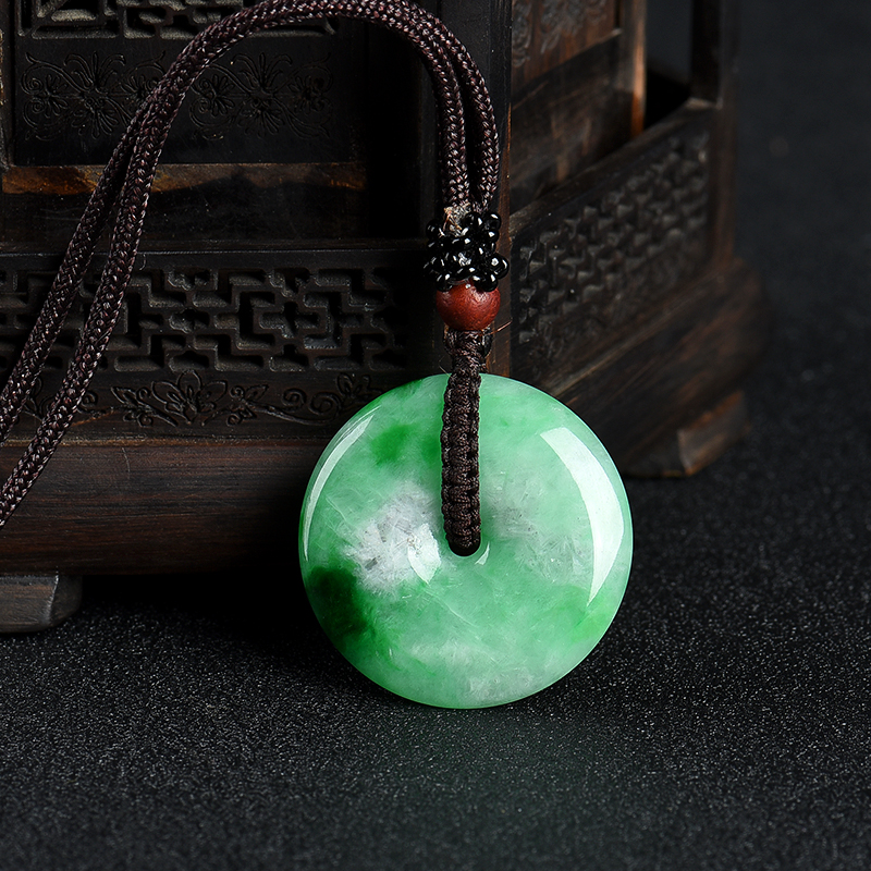 翡翠平安扣吊坠-红掌柜