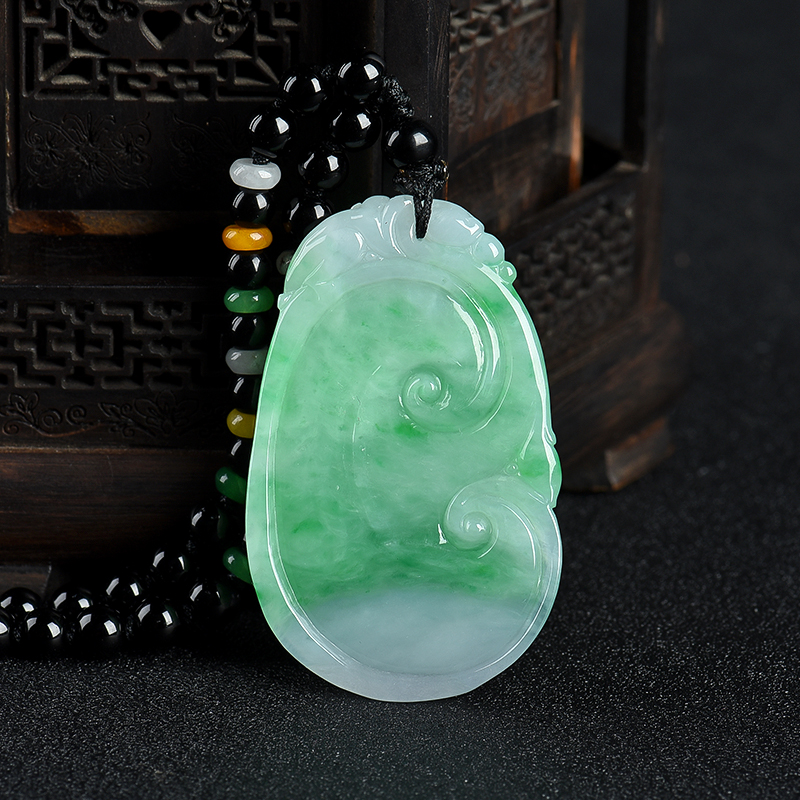 翡翠如意吊坠-红掌柜