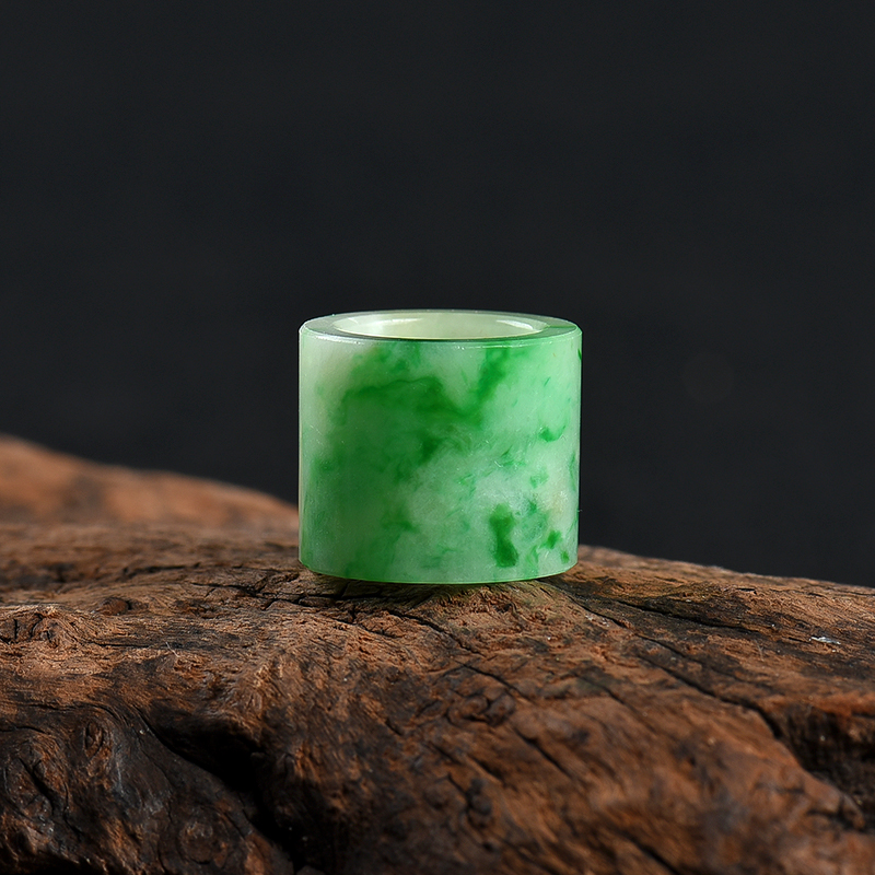 豆种飘翠翡翠路路通吊坠-红掌柜