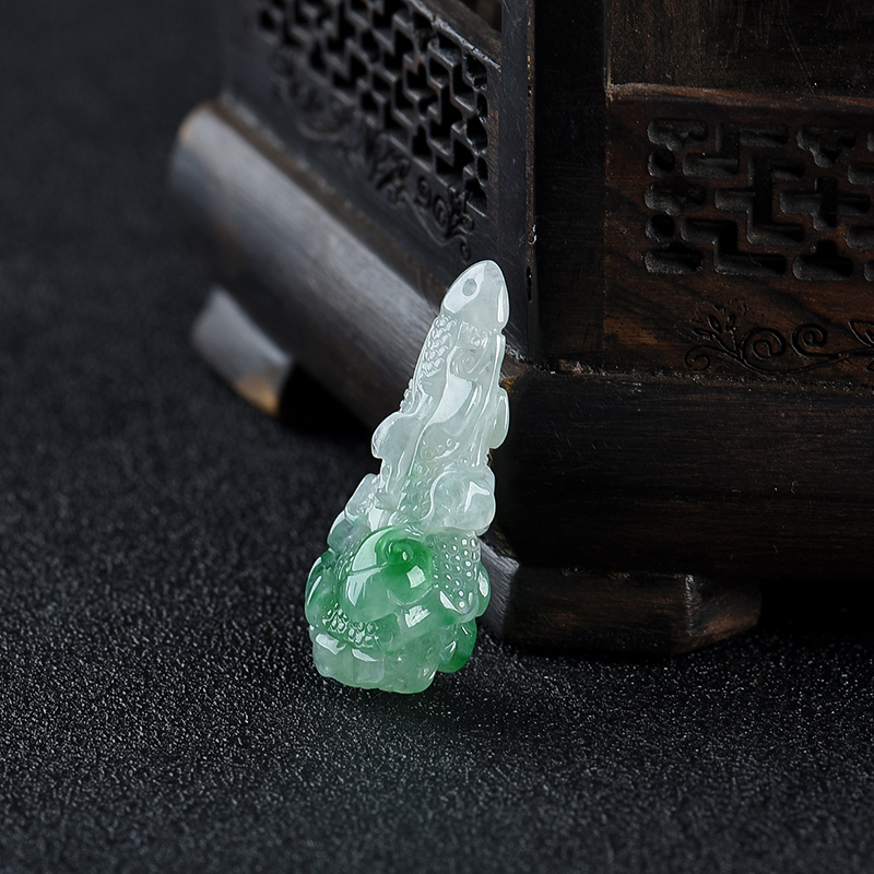 翡翠百财吊坠-红掌柜