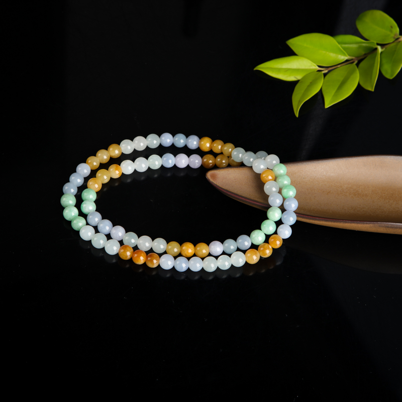 糯种翡翠手串-红掌柜