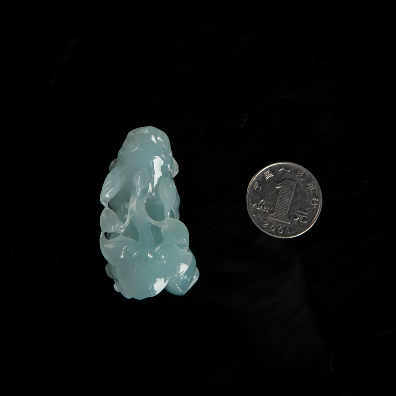 缅甸翡翠貔貅吊坠-红掌柜