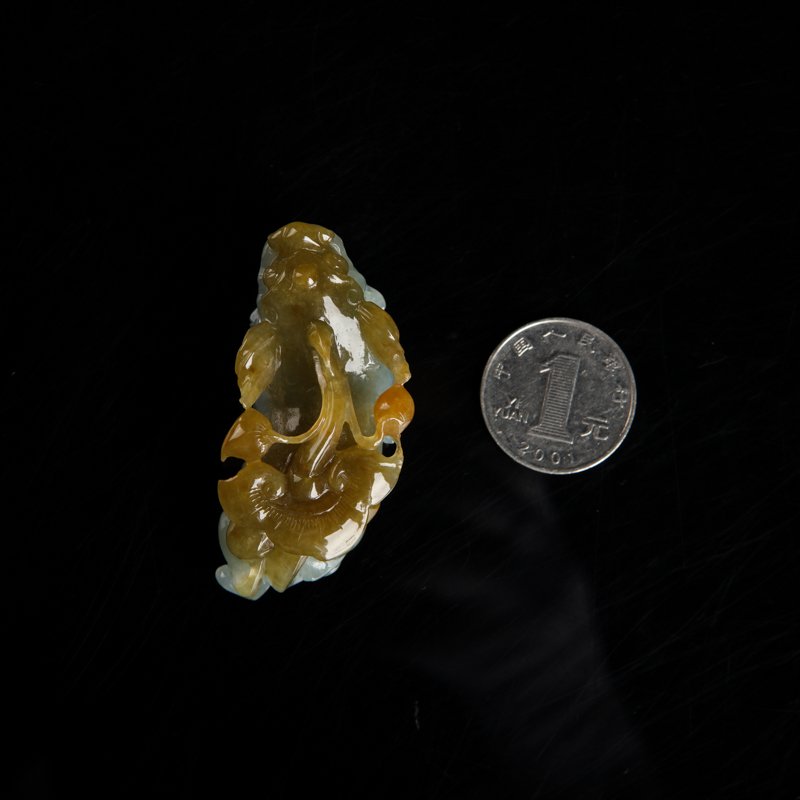 缅甸翡翠貔貅吊坠-红掌柜