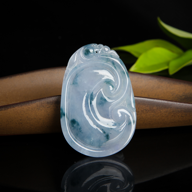 翡翠如意吊坠-红掌柜