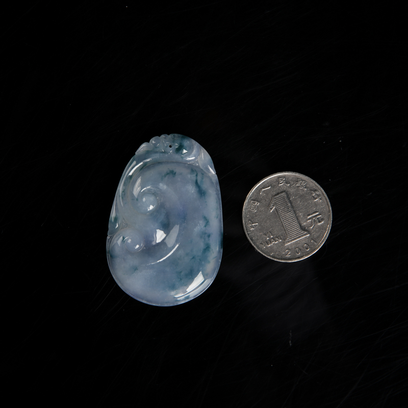 天然翡翠吊坠-红掌柜