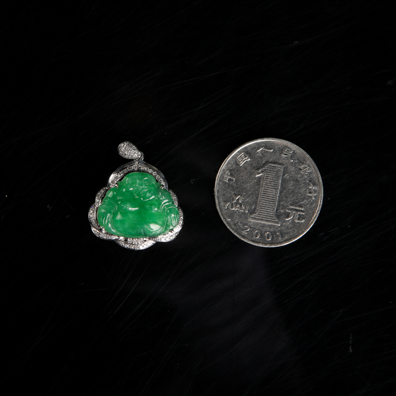 天然翡翠吊坠-红掌柜