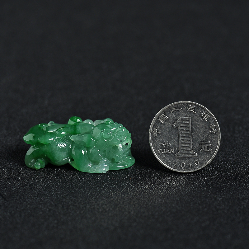 缅甸翡翠貔貅吊坠-红掌柜
