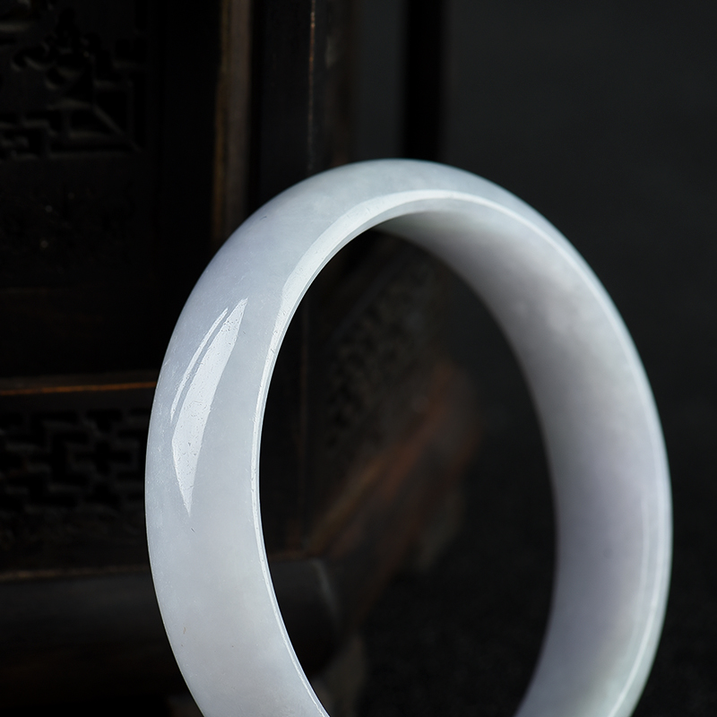 豆种春带彩翡翠贵妃镯-红掌柜