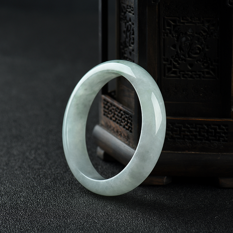 58.5mm豆种翡翠手镯-红掌柜