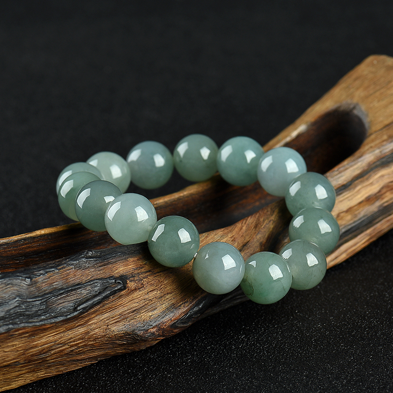 糯种灰绿翡翠-红掌柜