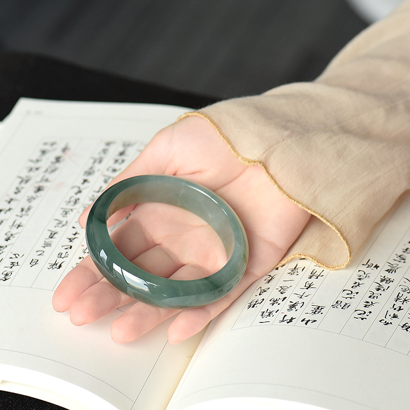 天然翡翠手镯-红掌柜