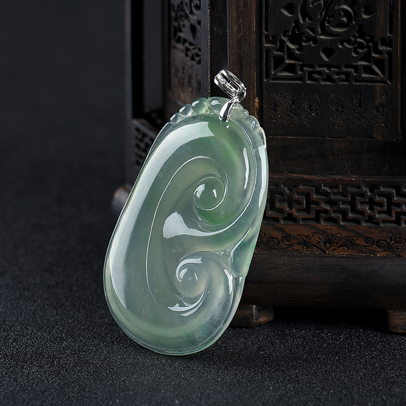 翡翠如意吊坠-红掌柜