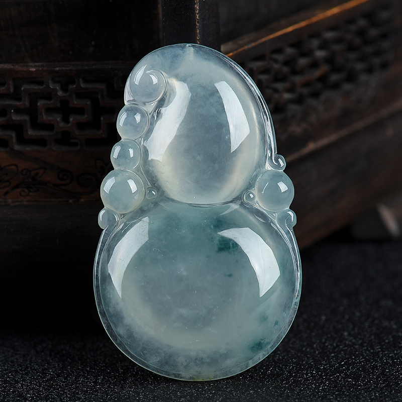 缅甸翡翠福禄吊坠-红掌柜