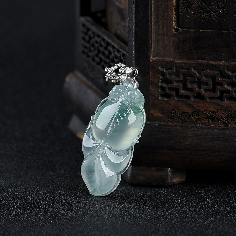 翡翠金玉满堂吊坠-红掌柜