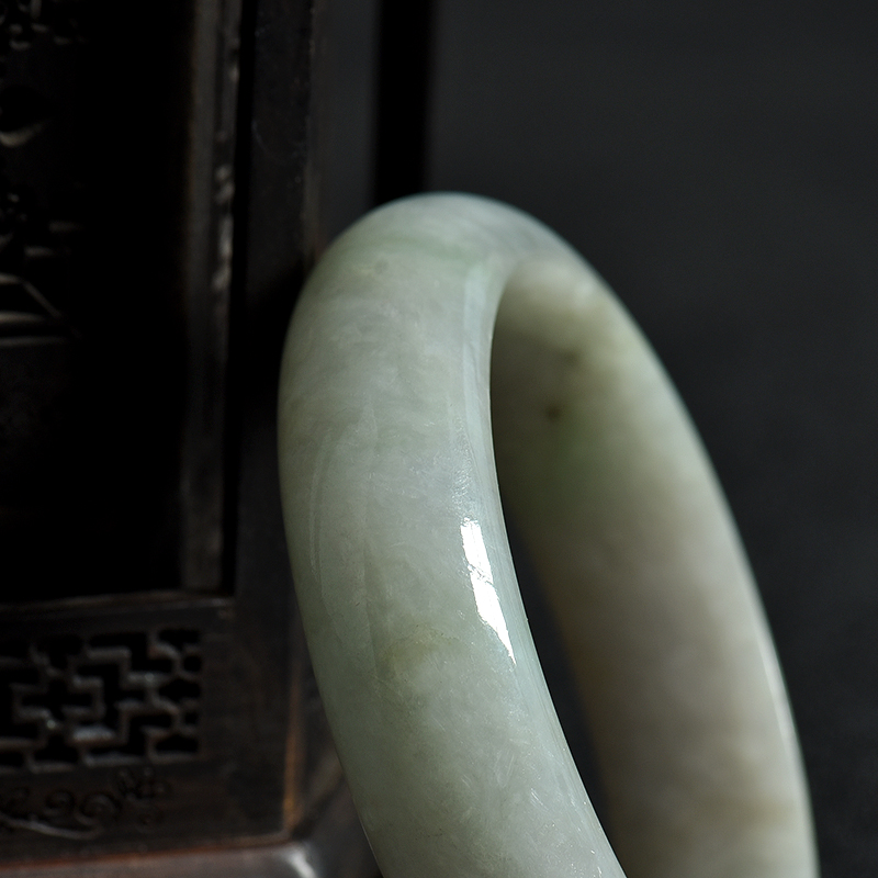 无色翡翠手镯-红掌柜