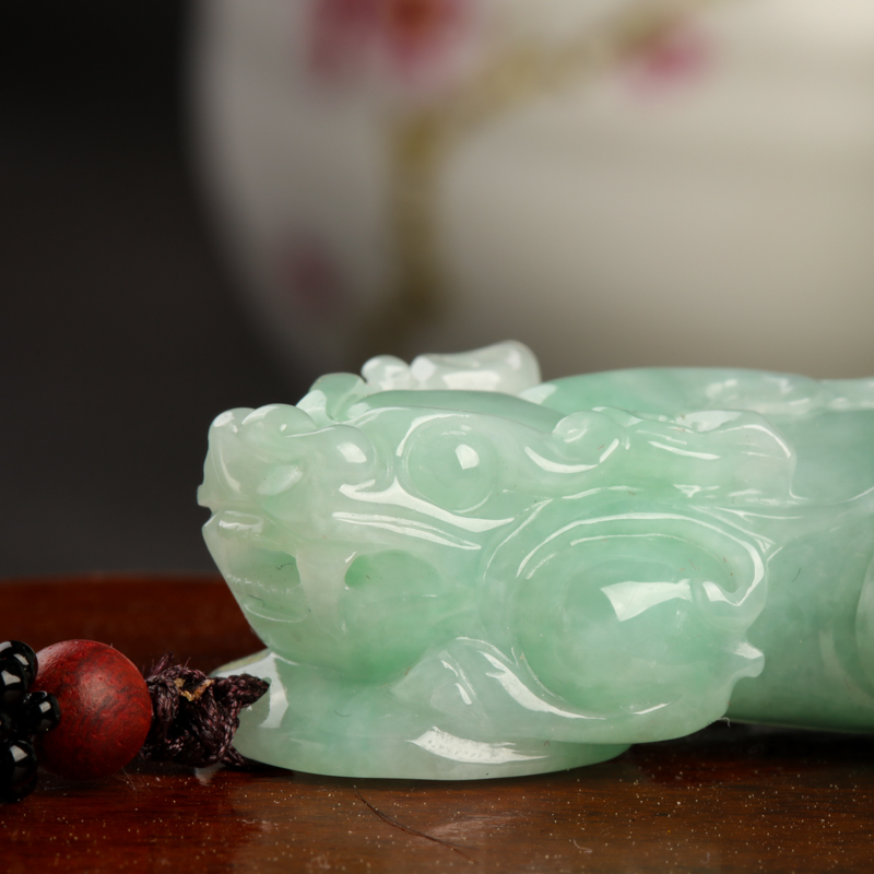 翡翠貔貅吊坠-红掌柜