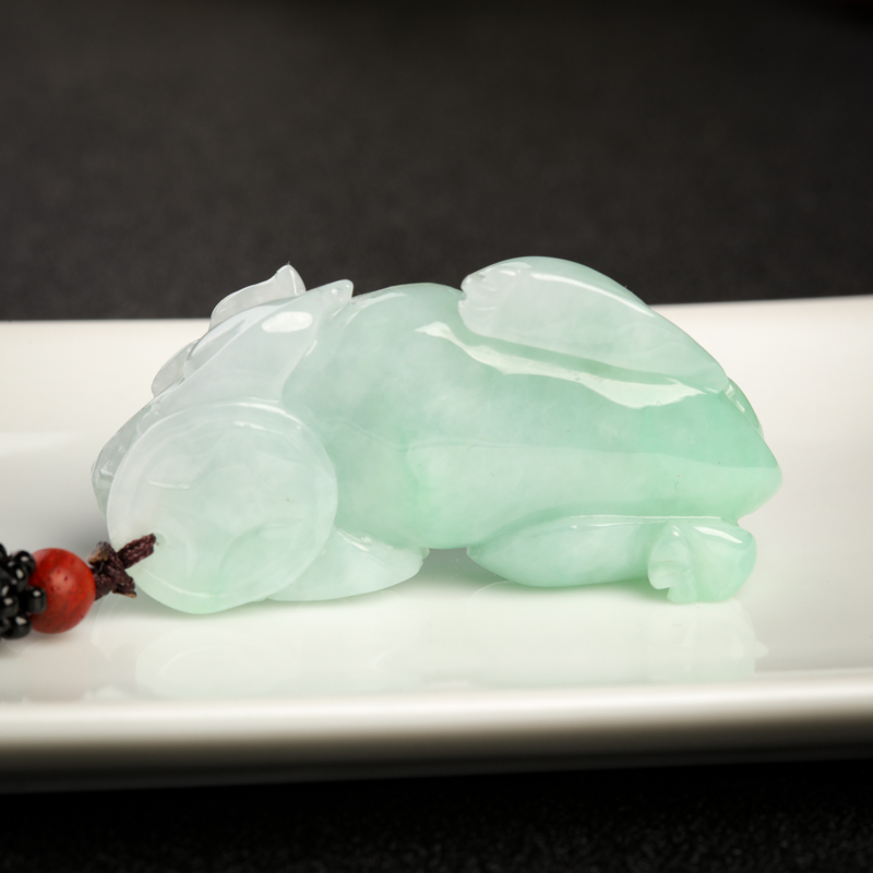 飘翠翡翠貔貅吊坠-红掌柜