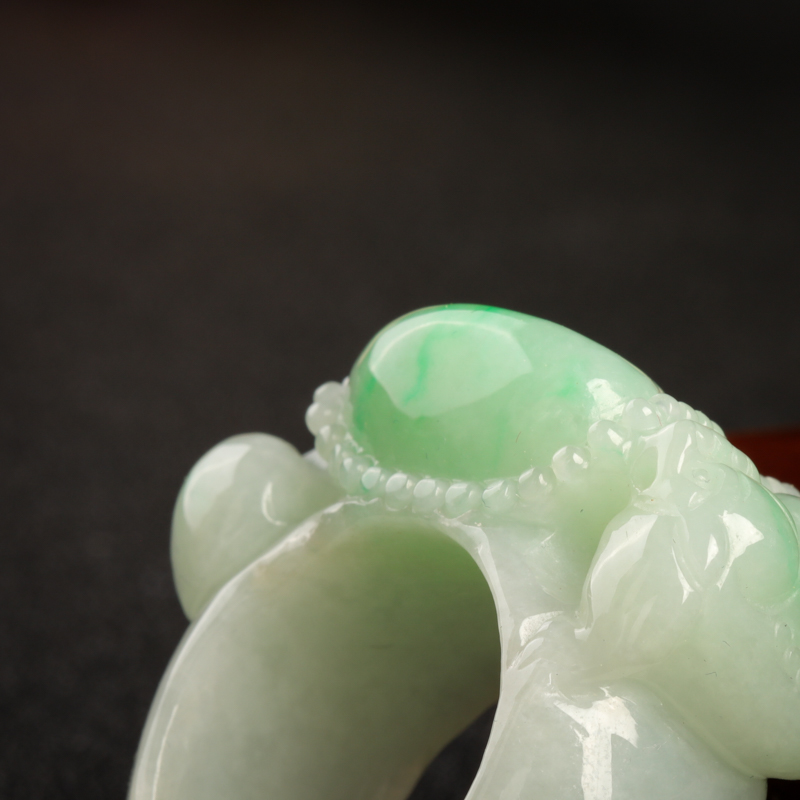 缅甸翡翠戒指-红掌柜