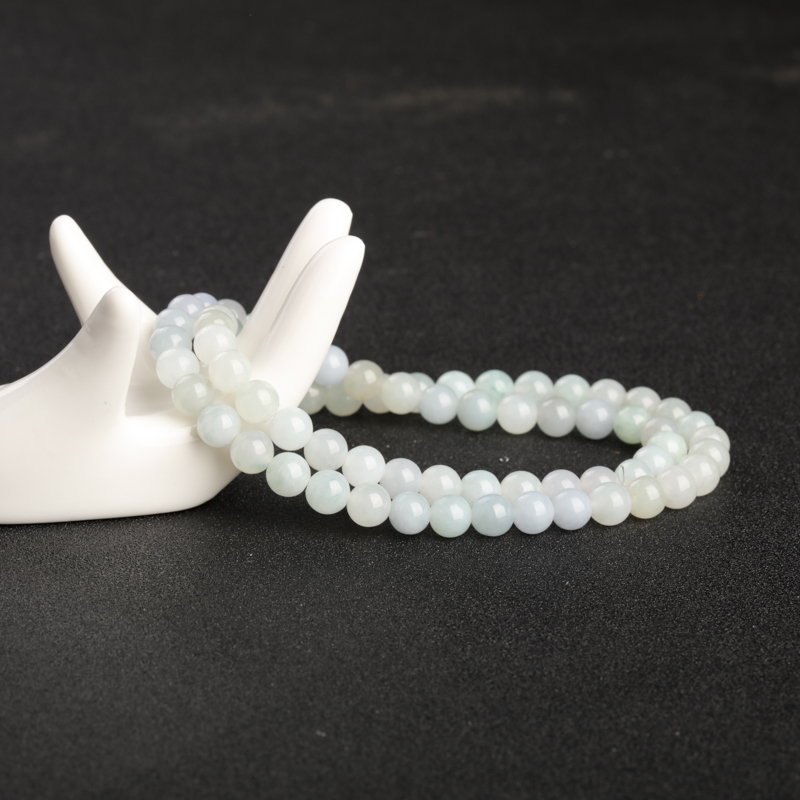 缅甸糯种福禄寿翡翠项链-红掌柜