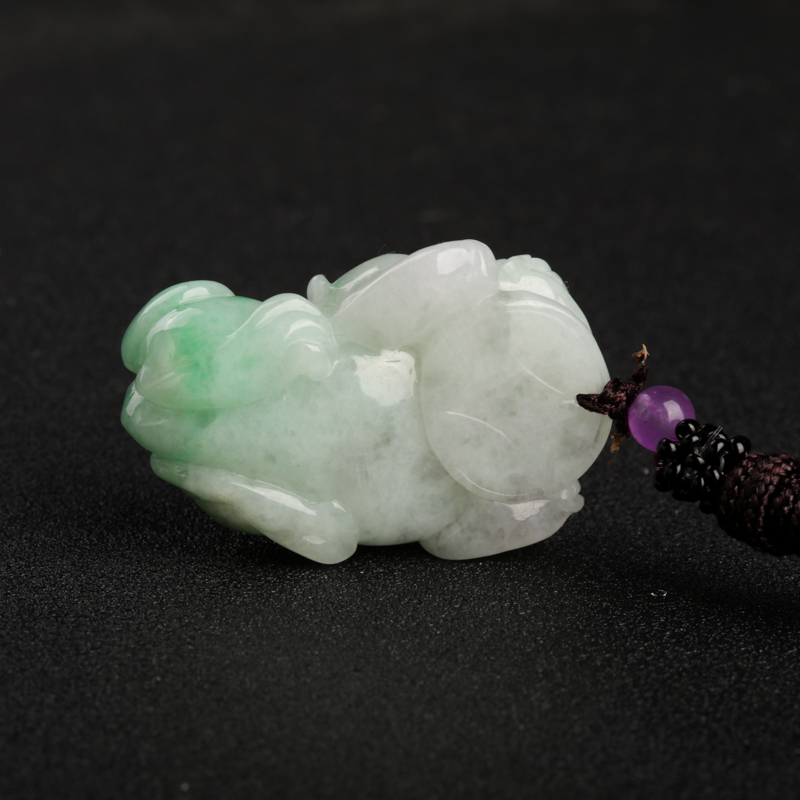 飘翠翡翠貔貅吊坠-红掌柜